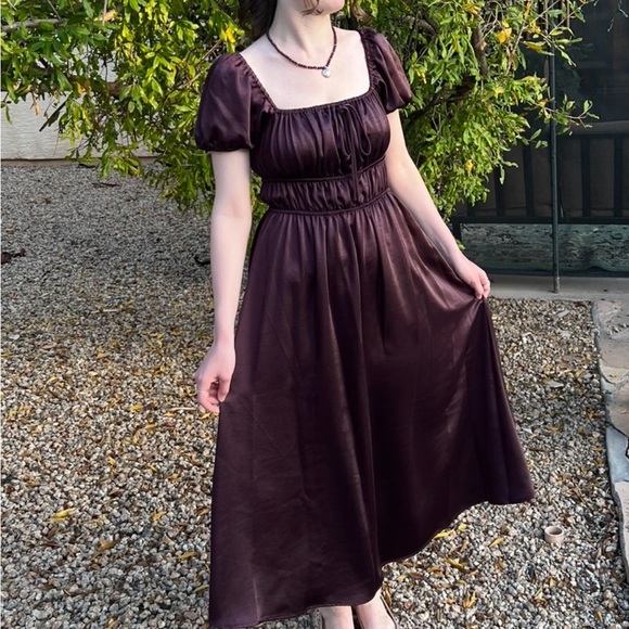 GB Dillards Dresses & Skirts - S Dillards modest Midi Dress bridgerton renfaire homecoming deep purple